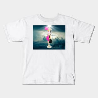 Getting Dressed at Home in front of Mirror Kids T-Shirt